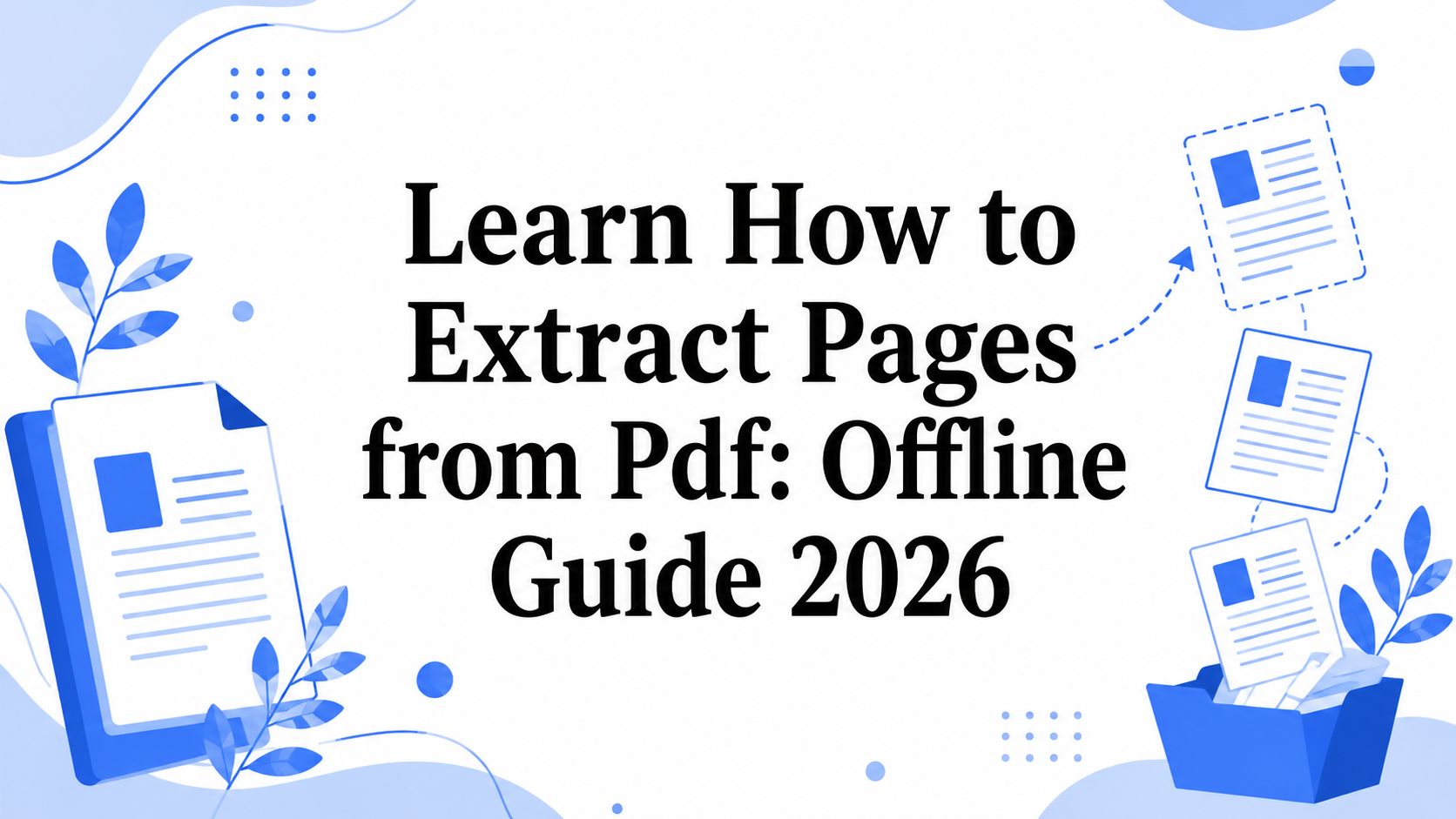 Learn How to Extract Pages from Pdf: Offline Guide 2026