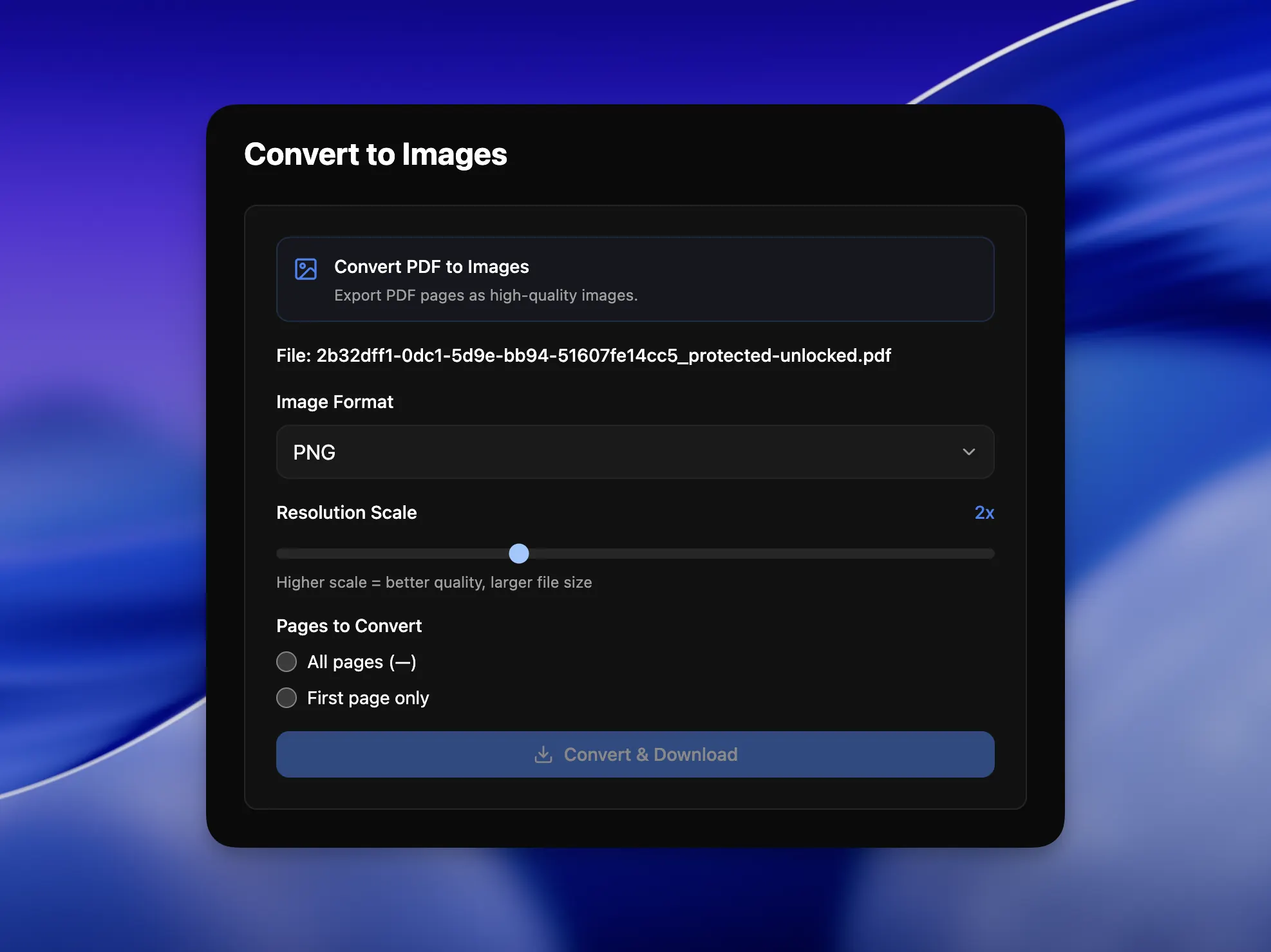 Online Batch Converters website screenshot