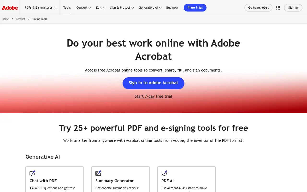Adobe Acrobat screenshot