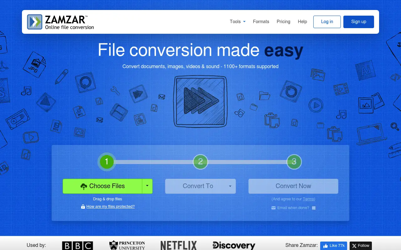 Zamzar screenshot
